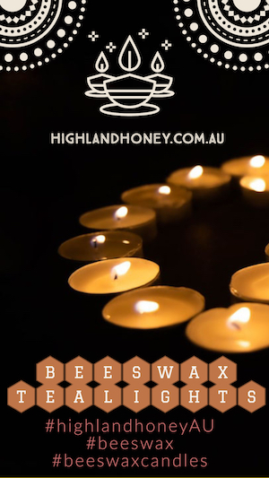 Beeswax tealight candles